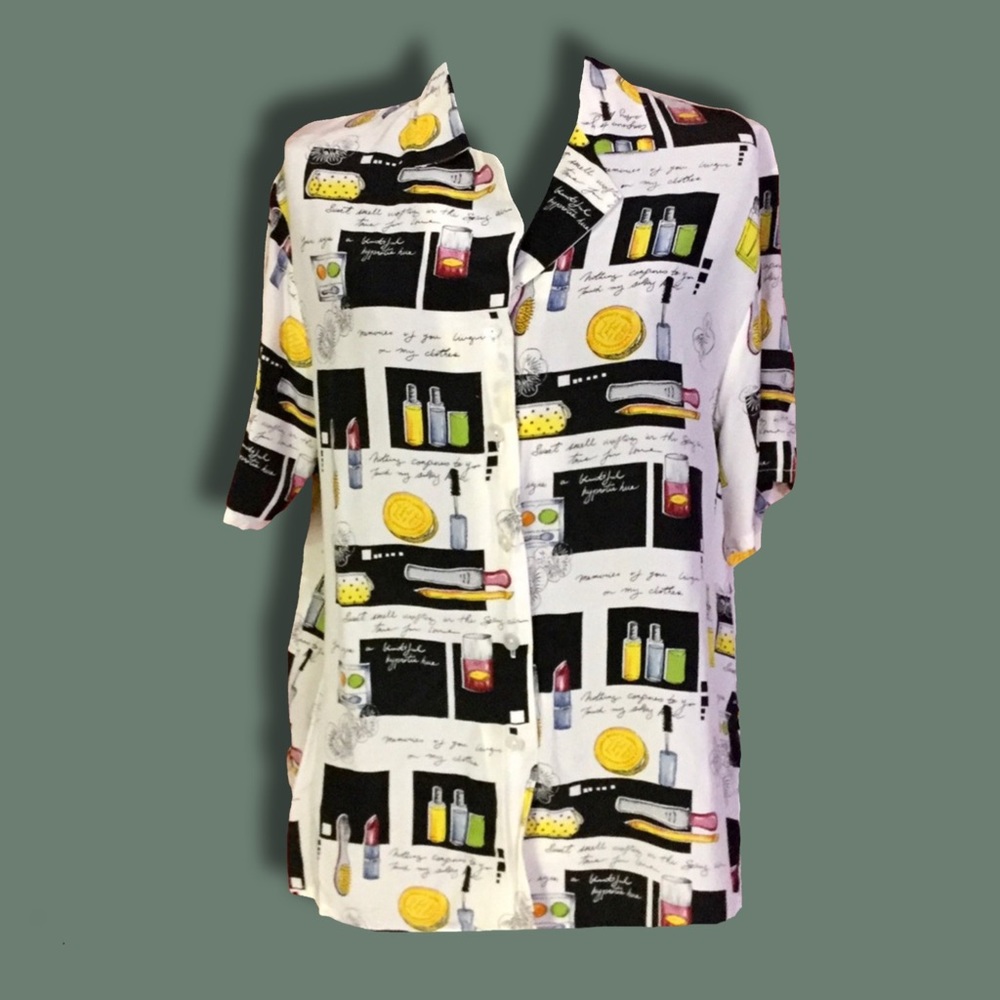 Riva Silk Beauty Theme Blouse